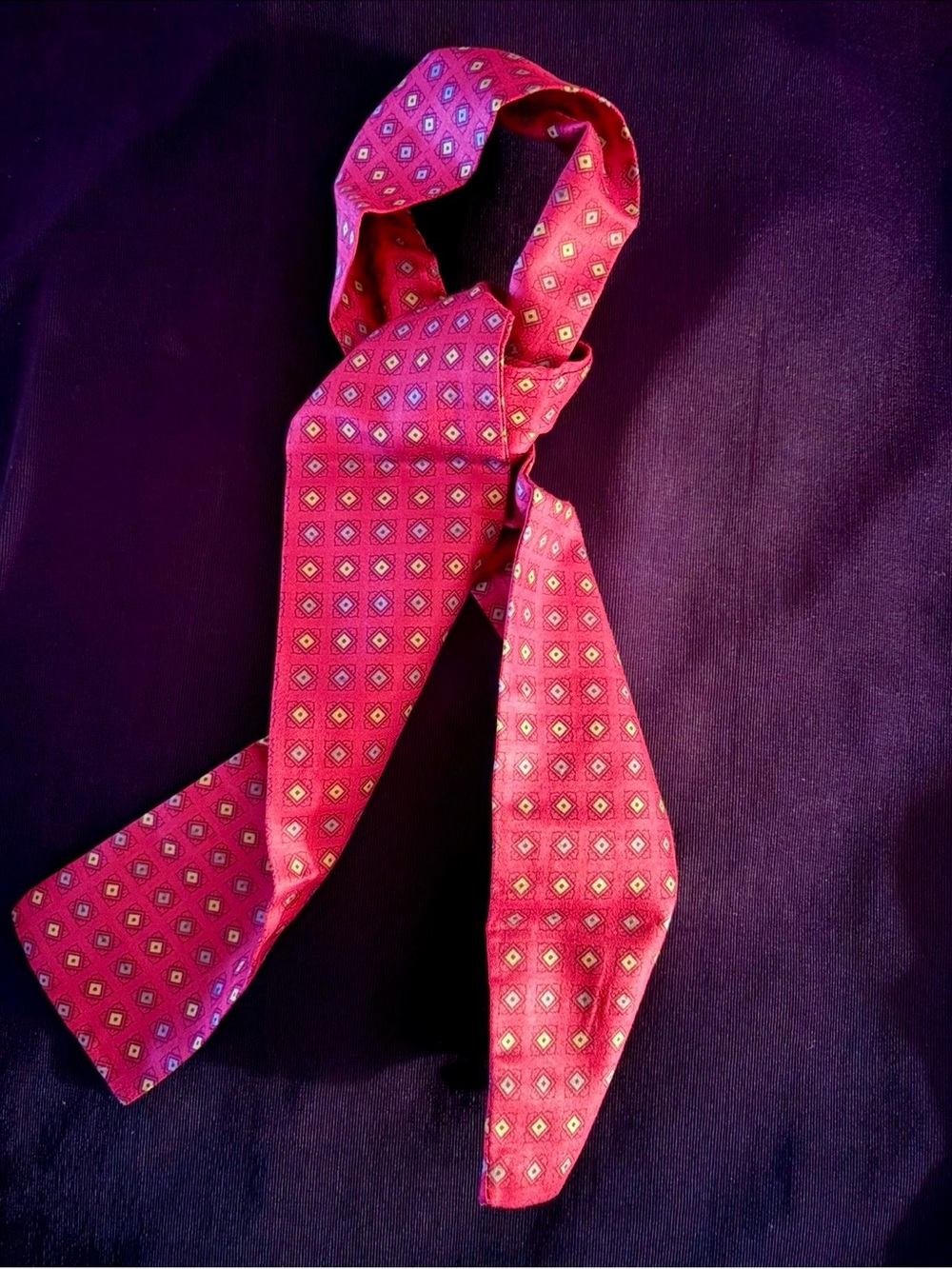New Women’s Red Patterned Neck & Purse Scarf